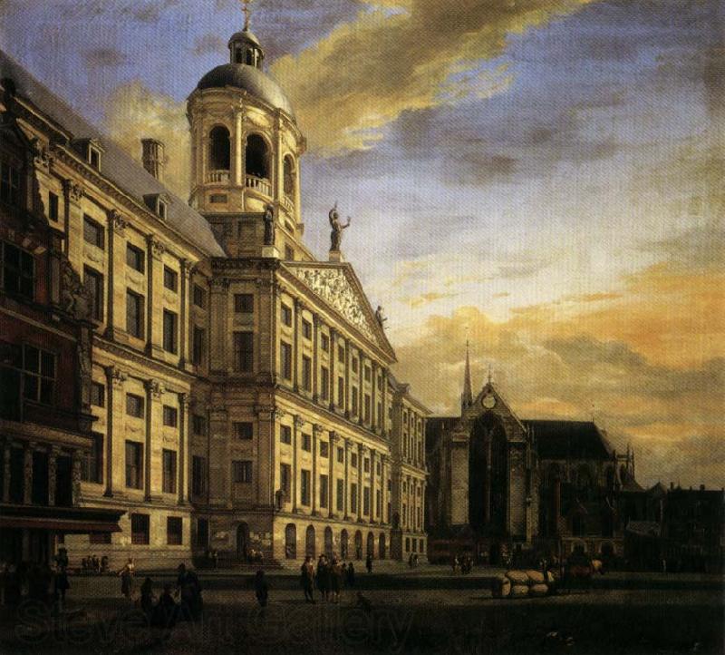 Jan van der Heyden The City Hall in Amsterdam Spain oil painting art
